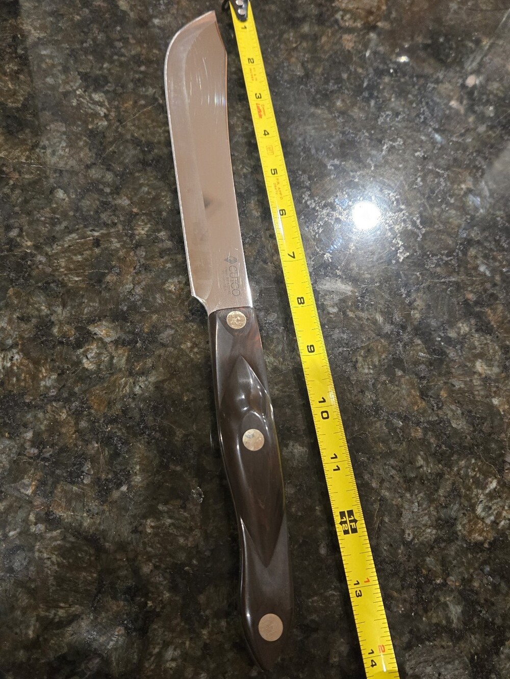 Cutco 1722 Curved Carving Knife – Brown Handle – USA – Pre-Owned - Picture 8 of 15